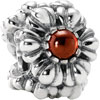 Pandora Silver Birthstone Bead January Garnet